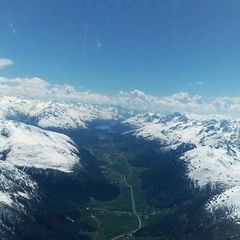 Flugwegposition um 12:53:38: Aufgenommen in der Nähe von Maloja, Schweiz in 3692 Meter